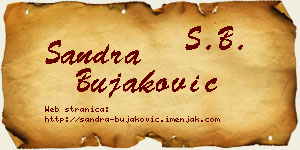 Sandra Bujaković vizit kartica